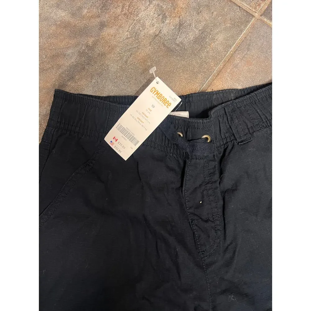 Gymboree boys blk cargo pants size 9/10